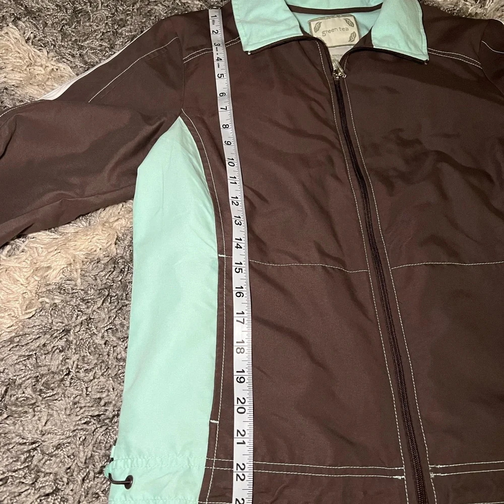 GreenTea Chocolate and Aqua Ski Jacket - Picture 6 of 8